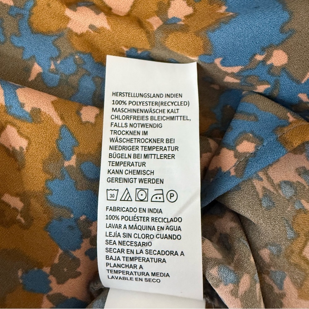Prana Floral Tunic - Blue and Brown Size XS - Picture 11 of 12